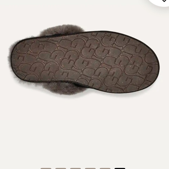 UGG Black Gray Scuffette II Slippers Sz 8 - Picture 13 of 13